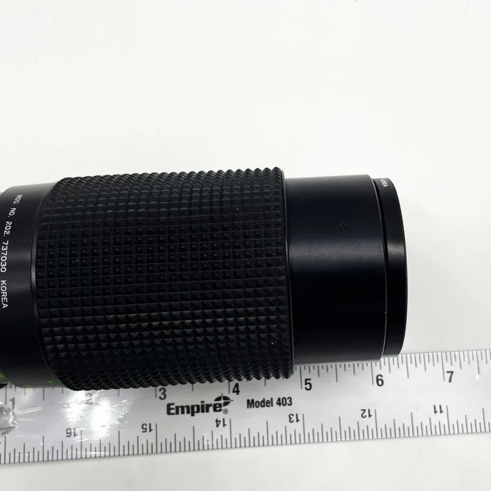 Vtg Sears Multi-Coated Auto Zoom F=80-200mm 1:4.0 Macro Black Camera Lens-Korea